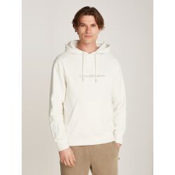 CALVIN KLEIN JEANS FELPA CON CAPPUCCIO CON MONOGRAMMA IN CINIGLIA