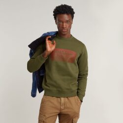 G-STAR FELPA GIROCOLLO STACKED OLD SKOOL