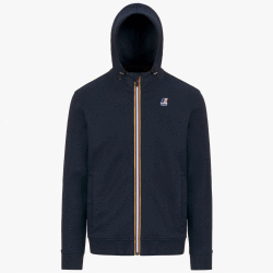 K-WAY FELPA CON CAPPUCCIO E ZIP LE VRAI ARROUX