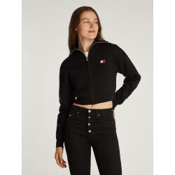 TOMMY JEANS CARDIGAN RELAXED FIT CON ZIP E LOGO
