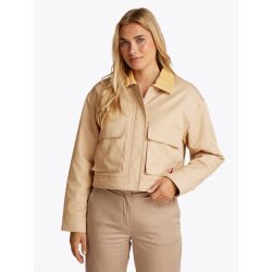 TOMMY JEANS GIACCA IN TWILL CON COLLETTO IN VELLUTO