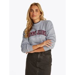 Alternative view of TOMMY JEANS FELPA CROP CON COLLO A IMBUTO