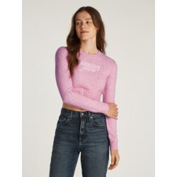 TOMMY JEANS PULLOVER CROP SLIM FIT CON LANA