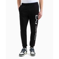EA7 PANTALONI JOGGER LOGO SERIES IN COTONE