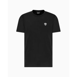 EA7 T-SHIRT GIROCOLLO PREMIUM SHIELD IN MISTO VISCOSA
