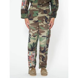 Alternative view of BL.11 PANTALONI CARGO CAMOU CON STAMPA APPLICATA