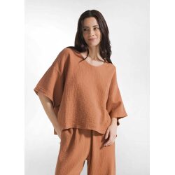DEHA BLUSA AMPIA IN GARZA DI COTONE