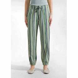 DEHA PANTALONE JOGGER GESSATO IN CREPE
