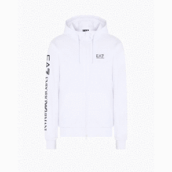 Alternative view of EA7 FELPA CON CAPPUCCIO LOGO SERIES IN COTONE