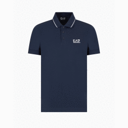 EA7 POLO CORE IDENTITY IN PIQUET DI COTONE STRETCH