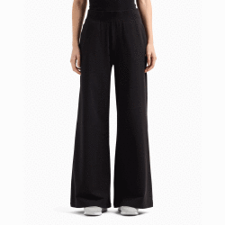 EA7 PANTALONI PALAZZO CORE LADY IN COTONE STRETCH