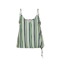 DEHA TOP CON SPALLINE GESSATO IN CREPE