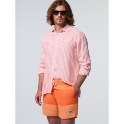 NORTH SAILS CAMICIA DI LINO A MAXI RIGHE