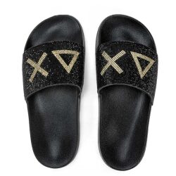 Alternative view of SUN68 SLIPPERS CON LOGO DI STRASS