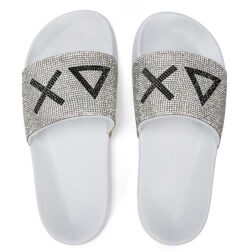 SUN68 SLIPPERS CON LOGO DI STRASS